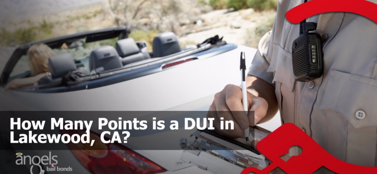 How many points is a DUI in Lakewood, CA?